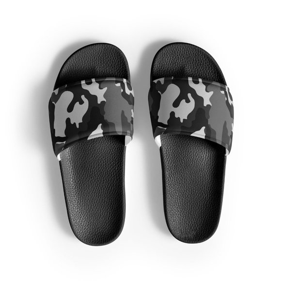 Noir Camouflage Slide Sandals (Customizable) - Picture 2 of 8